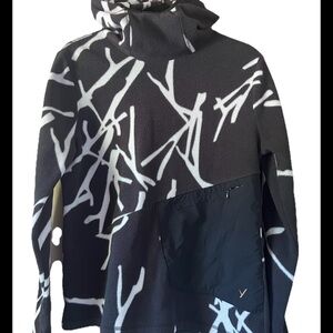 Black and White Graphic Hoodie